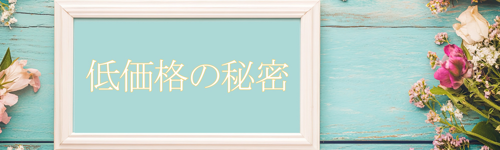 低価格の秘密